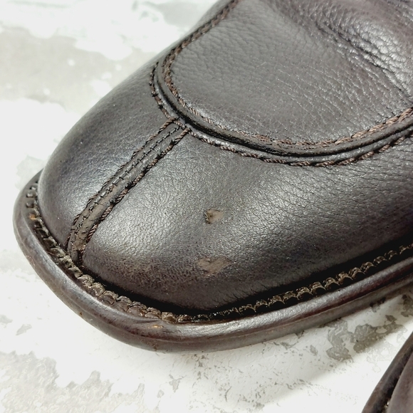 San Remo Brown Leather Lace Up Business Casual Academia Oxford Shoes D754 - Picture 11 of 12